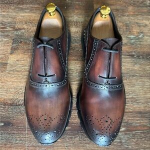 Handmade Brown patina A5 Sneaker by Alex 5IVE